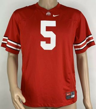 Youth Nike Team Osu Ohio State Buckeyes 5 Football Jersey Size Xl Red