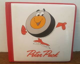 Vintage Peter Puck Hockey Photo Album - 1976 (4.  5x4.  5 ")