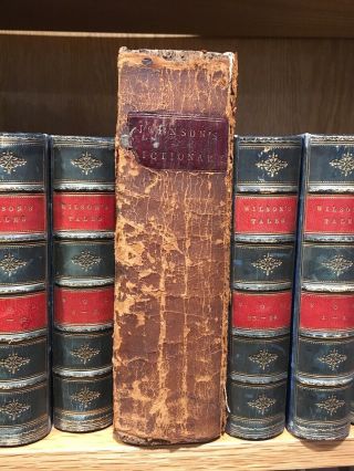 Beat - Up Early Samuel Johnson Dictionary Of The English Tongue.  Ed.  1792 -