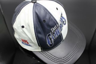 Vintage Dallas Cowboys Leather Baseball Snapback Embroiderd By Modern One Size