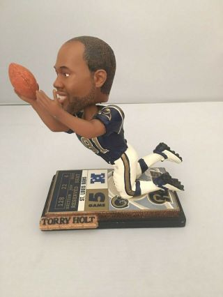Torry Holt (rams) Forever Collectibles Limited Edition Bobblehead 647 Of 5,  000