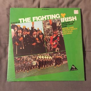 Songs Of The Fighting Irish University Of Notre Dame Lp Vg Vinyl Rare