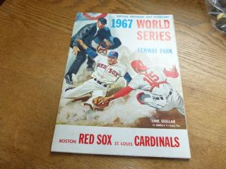 1967 World Series Fenway Park Program Boston Red Sox Vs St.  Louis Cardinals