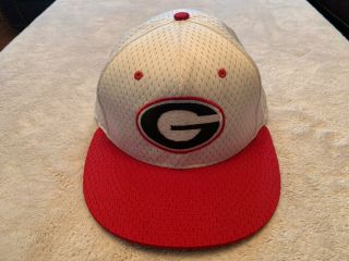 Nike University Of Georgia Uga Bulldogs Fitted Baseball Hat 6 7/8 55cm