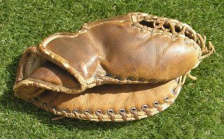 Antique 1940 ' s Reach 260T First Base Mitt,  Baseball Glove,  Professional Model 2