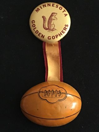 Vintage University Of Minnesota Gophers Football Pin Button 1950 