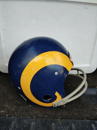 Vintage Rawlings Football Helmet Medium La Rams Nfl Los Angeles California