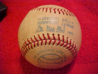 1976 Vintage Lee Macphail American League Spalding Baseball Rare Old