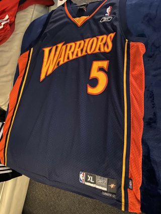 Baron Davis 5 Golden State Warriors Adidas Nba Basketball Jersey Xl Length,  2