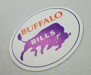 VERY RARE Buffalo Bills VINTAGE NFL STICKER FROM 1970 ' S 3 