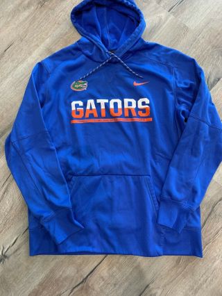 Florida Gators Mens Nike Therma - Fit Pullover Hoodie Sweatshirt Xl Euc