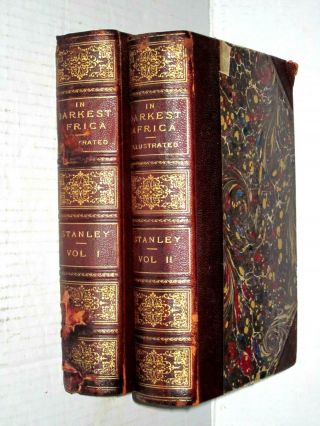 In Darkest Africa Henry M.  Stanley Volume 1 Only W/ Maps 1st Edition 1890
