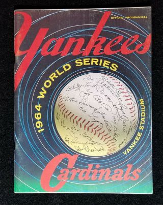 1964 World Series Game 3 Program St Louis Cardinals York Yankee Stadium Exmt