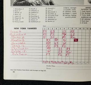 1964 WORLD SERIES GAME 3 Program St Louis Cardinals York Yankee Stadium EXMT 3