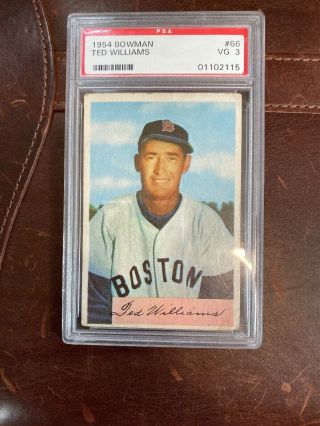 1954 Bowman 66 Ted Williams Ted Red Sox Psa 3 - Vg