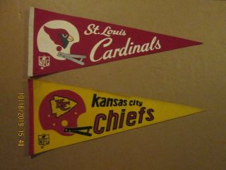 Nfl St.  Louis Cardinals & Kansas City Chiefs Vintage 1970 