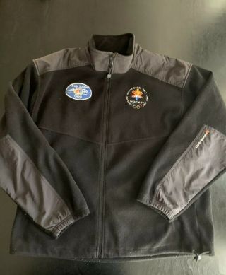 Mens Izod 2002 Salt Lake City Olympics Fleece Jacket - Sz 2xl Nbc Sports Staff