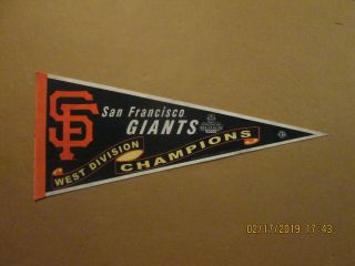 Mlb San Francisco Giants Vintage 2003 West Division Champions Baseball Pennant