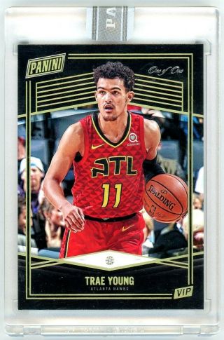 2019 Panini The National 1/1 One Of One Trae Young Diamond Vip Card Rookie