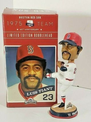 Luis Tiant Boston Red Sox Bobblehead 1975 Al Champ Team 40th Anniversary Lltd Ed