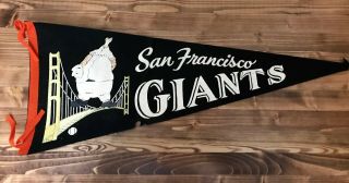 San Francisco Giants Vintage Baseball Pennant - 1960s -