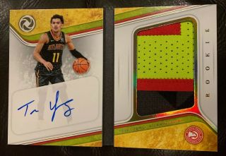 2018 - 19 Opulence Trae Young Rpa Booklet 4color Oncard Auto Rookie 16/25 Hawks Sp