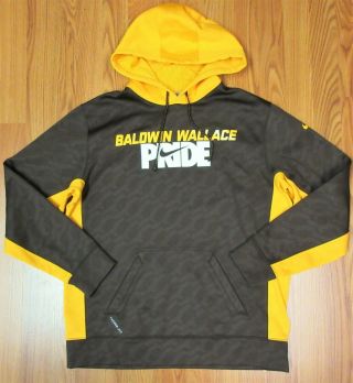 Baldwin Wallace Yellow Jackets Mens Nike Therma - Fit Hoodie Team Colors Large,  L