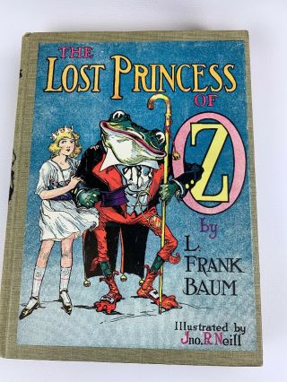 The Lost Princess Of Oz 1917 L.  Frank Baum Copyright Good Cond No Bookjacket