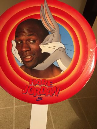 1992 Nike Hare Jordan Cardboard Display Michael Jordan Bugs Bunny Spacejam Fan