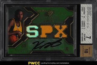 2007 Spx Radiance Kevin Durant Rookie Rc Auto Patch /25 101 Bgs 7 Nrmt (pwcc)