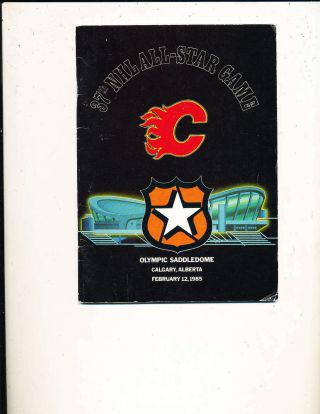 1985 Nhl All Star Game Press Guide Calgary; 48 Pages Nhl2