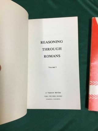 Reasoning Through Romans (Part I and II) (Set of Two Books) by J.  Vernon McGee 2