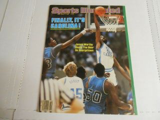 Sports Illustrated April 5,  1982 Unc National Champs Newstand Michael Jordan