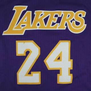 Adidas Swingman Kobe Bryant 24 Los Angeles Lakers Jersey Men’s Small Length,  2 3