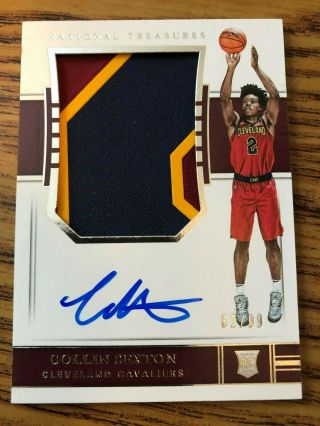2018 - 19 National Treasures Collin Sexton 108 Rpa 62/99 Rookie Patch Autograph