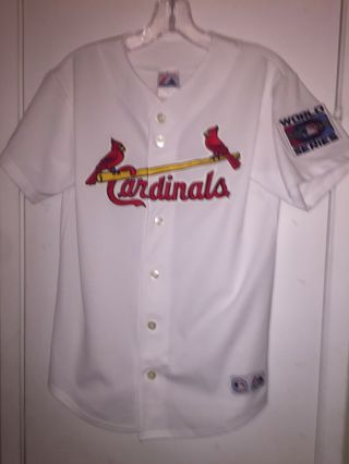 Albert Pujols Yourh St Louis Cardinals 2006 World Series Jersey Size L