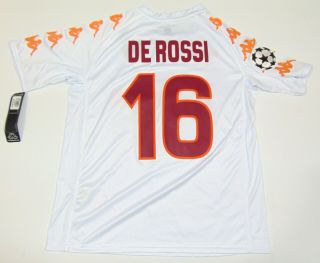 AS Roma 08 - 09 Daniele De Rossi Away UCL Kappa Shirt Italy Boca Juniors Italia 2