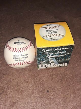 Vintage Old Stock Wilson Major League Baseball A1010 Box
