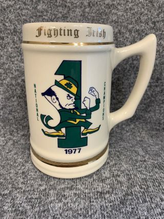 Notre Dame Fighting Irish 1977 National Champions Stein / Mug