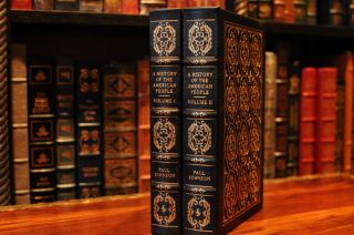 Easton Press A History Of The American People By Paul Johnson 2 Vol Set