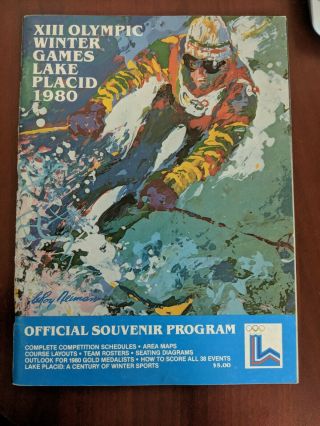 Xiii Olympic Winter Games Lake Placid 1980 Official Souvenir Program Miracle Ice