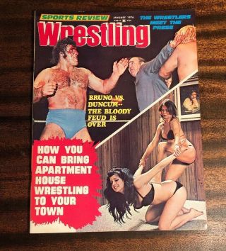 1976 Sports Review Wrestling Bruno Sammartino Ernie Ladd The Sheik Sexy Women