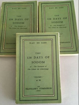 120 Days Of Sodom Marquis De Sade Olympia Press Paris 1957 Traveller 