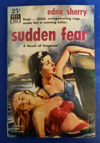 Sudden Fear Edna Sherry Dell 604 1st 1952 Joan Crawford Movie Film Noir Pb Vg