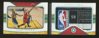 2018 - 19 Panini Opulence Booklet Trae Young Rc Rookie Nba Logoman Tag Patch 1/5