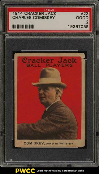 1914 Cracker Jack Charles Comiskey 23 Psa 2 Gd (pwcc)