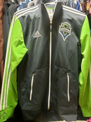 Adidas Originals Seattle Sounders Fc Soccer Track Jacket Full Zip Medium