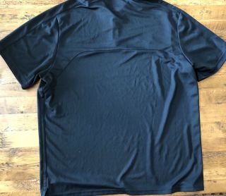 Purdue Boilermakers Nike Dri - Fit Mens XL 1/4 Zip Polo Shirt Black Short Sleeves 2