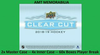 Connor Mcdavid Oilers 2018/19 18/19 Ud Clear Cut 2x Master Case Break 60x Box