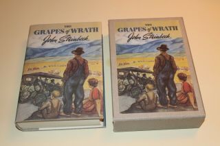 The Grapes Of Wrath,  John Steinbeck,  First Edition Library Printing & Info Card